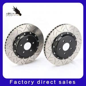 China Good Quality Drilled And Slotted Brake Disc Carbon Ceramic Brake Disk For Passat Front Wheel supplier