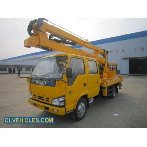 Crew Cab ISUZU Aerial Platform Truck 6990*2100*2500mm Diesel Fuel