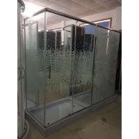 Rectangular Corner Shower Enclosures With Shiny Aluminium Frame