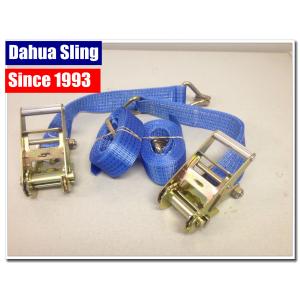 China 5 Ton Heavy Duty Ratchet Tie Down Straps For Lorry Lashing Wear Resistance supplier