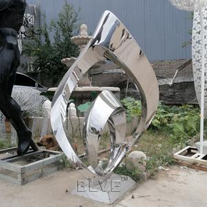China Stainless Steel Garden Sculpture Modern Abstract Art Home Decor Metal Gifts Polished Outdoor Decoration supplier