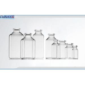 Antibiotics / Infusion Pharmaceutical Glass Packaging Bottle With Aluminium Plastic Cap
