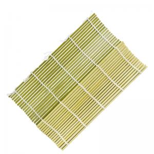 Restaurant Green Bamboo Sushi Rolling Mat Non Stick For Seaweed