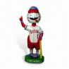 Funny Polyester Artificial Epoxy Resin Ctafts Baseball Player Bobble Head for