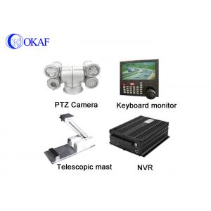 China LED Infrared Lights Auto Tracking PTZ HD Camera Vehicle Mounted Mast System supplier