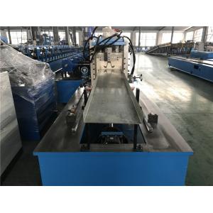 China Gcr15 Roller Material Top Hat Roll Forming Machine with 40Cr Shaft / Protect Cover supplier