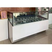 China Commercial Ice Cream Display Freezer Scoop Gelato Ice Cream Showcase on sale