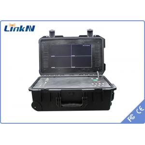 China Military Police Tactical COFDM Video Receiver with Battery & Display AES256 Encryption 4-Channel IP65 supplier