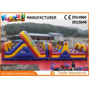 China Commercial PVC Tarpaulin Inflatables Obstacle Course / Inflatable Sport Games supplier