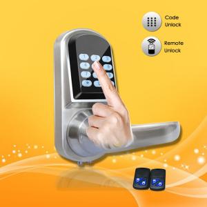 China Elegant Design Pass Code Door Locks , Remote Control Front Door Lock 154*68*78mm supplier