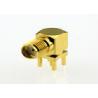 China SMA Female Jack 50 OHM RF Coaxial Connectors Through Hole PCB Mount Right Angle Cable Adapter wholesale