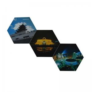 China Hexagon Edge SEG Fabric Frames Advertising Display Single Sided Printing supplier