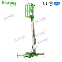 China Aluminum Alloy Industrial Vertical Platform Lift Single Mast 6 Meters Lift Height on sale