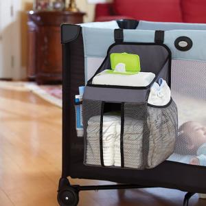 Premium Playard Diaper Caddy , Custom Baby Nursery Organizer Caddy