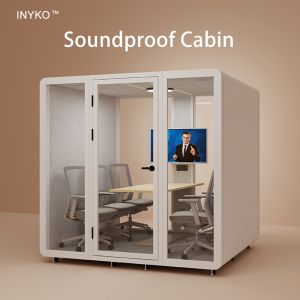 China Fully Enclosed Sound Proof Meeting Pods , Portable Office Meeting Room Pods supplier