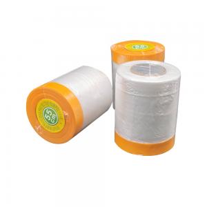 China Temporary Floor Masking Paper Film Spray Paint Shielding Protective Film supplier