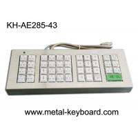 China Customized 43 Buttons Metal Kiosk Keyboard, Stainless Steel Vandal Resistant Dust Proof on sale