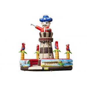 China Adventuring Pirate Inflatable Climbers For Toddlers , Rock Climb Slide Inflatable 7.0 X 5.6 M supplier