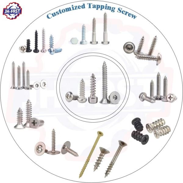 Metric Black Oxide Hex Torx Cross Flat Truss Pan Head Self-Tapping Screw for Plastic and Wood