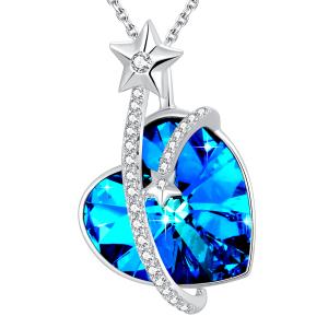 China 0.79x0.98in Costume Jewelry For Women Jewelry For Women Just Wanna Love U Babe Heart Necklace supplier