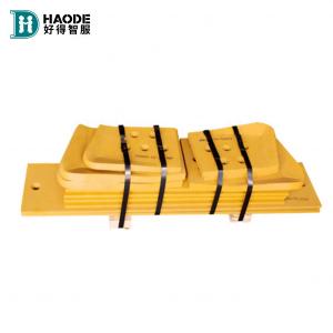 China HAODE Manufacture SD13/SD16/SD22/SD32/SD42 Double Bevel Flat Motor Grader Blade Cutting Edge in Yellow supplier
