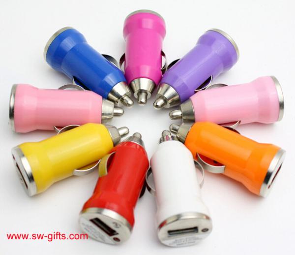 Promotion Bullet Mini USB Car Charger Universal Adapter for iphone 5S 6 6S Plus