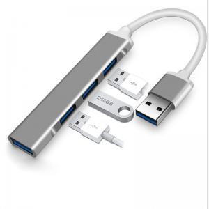China 20cm 3.0 USB HUBs 4 Port USB C OTG Splitter Adapter 5Gbps supplier