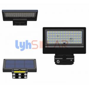 Black 5W 10w Portable Solar Outdoor Lights With Sensor With PC Lens Type II Beam Angle