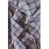 Blue Linen Checkered Table Cloth Durable Machine Washing Or Hand Washing