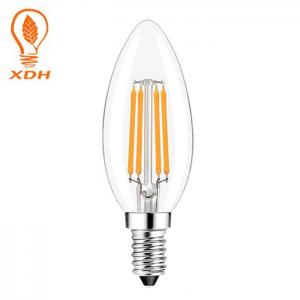 C35 led filament bulb candelabra light 4W LED Filament Candle Bulb E14 Clear Vintage lamp