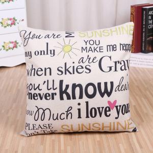 Quote Words Pillow Case Cotton Linen Square Decorative Throw Pillow Covers Cushion Cover 18" x 18" ,Home Sweet Home
