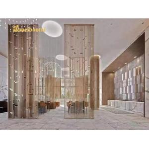 Customize Art Screen SS Metal Room Dividers Partitions Decorative For Hotel