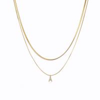 Anniversary 18k Gold Necklace Jewelry Custom Gold Initial Letter Necklace