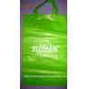 China Green HDPE Soft Loop Handle Bag With Side Gusset For Shopping wholesale