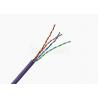 China CCA Indoor Unshielded Cat5e Lan Cable 4 Pairs 24AWG 0.5mm CCA For Multi Media wholesale