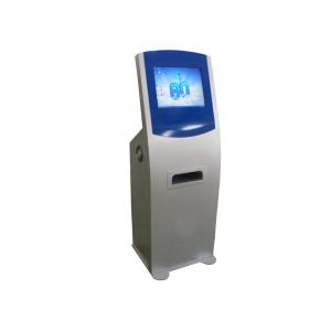 China Multimedia Smart Touch Screen Self Service Kiosks with A4 Size Paper Laser Printer supplier
