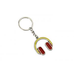 Iron Cute Enamel Key Chains Souvenir Gift Metal Headphone Keyring