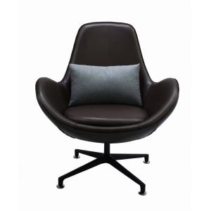Modern Leisure Armchair Leather Swivel Armchair For Home Office