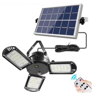 800lm Hanging Solar Light for Shed Garage Cabin Lamp Separated Solar Indoor Lights with Remote Control for Home House