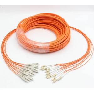 China 12 Strand Pre Connectorized Fiber Optic Cable Multimode With 2.0mm Fan Out Pigtails wholesale