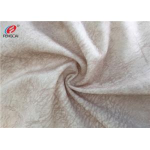 Anti Pilling Polyester Fleece Fabric , Printed Velvet Sofa Fabric For Upholstery