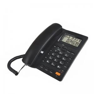 ABS Caller ID Telephone Adjustable LCD Brightness Corded House Phones