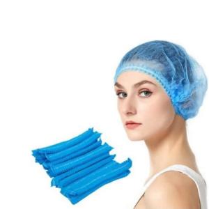 Surgery Clip Disposable Bouffant Cap Non Woven Elastic S-2XL For Medical