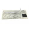 China EMC Emission 107 Keys Waterproof Silicone Keyboard 100mA With Mouse Touchpad wholesale