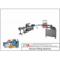 China Rotary Automatic Aerosol Gas Filling Machine Capacity 3600CPH For Butane Gas on sale