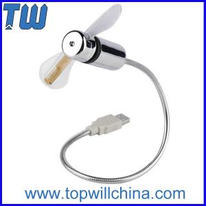 Temperature and Words Showing Flexible USB Fan Safe Fan Low Noise Low Power - ec91147340