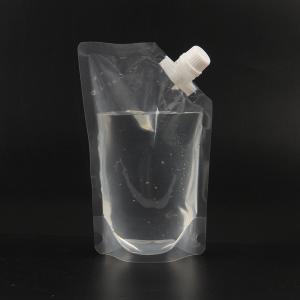 Customized Hot Selling 50ml/250ml Transparent Energy Liquid Stand Up Pouch With Spout Drink Pouch With Spout Packaging