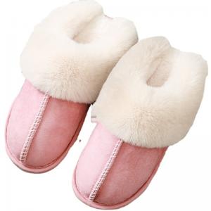 China Flat Heel Indoor Fur Slippers EUR35 - 46 For Women supplier