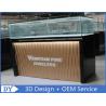 Custom Modern Design Glass Jewellery Shop Display Counters With led lights