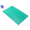 China Colored Light Weight UPVC Roofing Sheets Shining Surface 60 Degree Round Wave Style wholesale